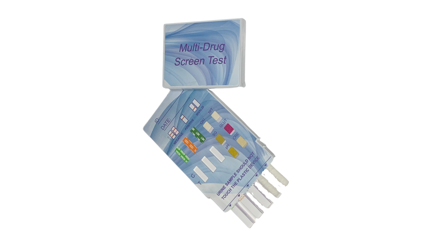 Urine dip card for easy drugs of abuse testing of urine sample