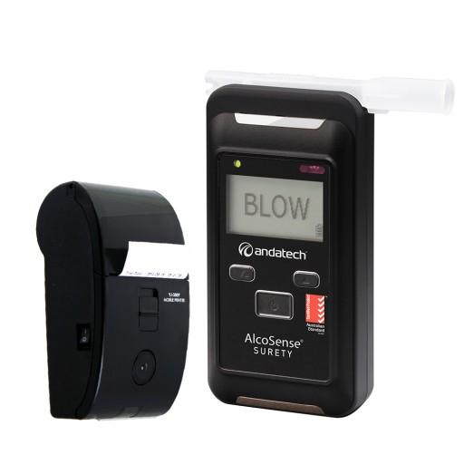 Workplace breathalyser Surety and Printer