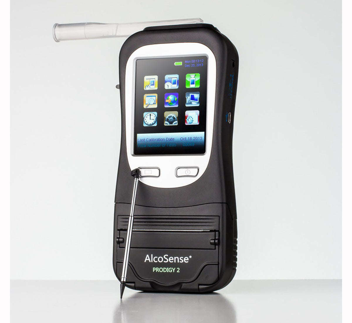 AlcoSense Prodigy 2 Breathalyser is the best handheld breathalyser for the workplace in the office or onsite.