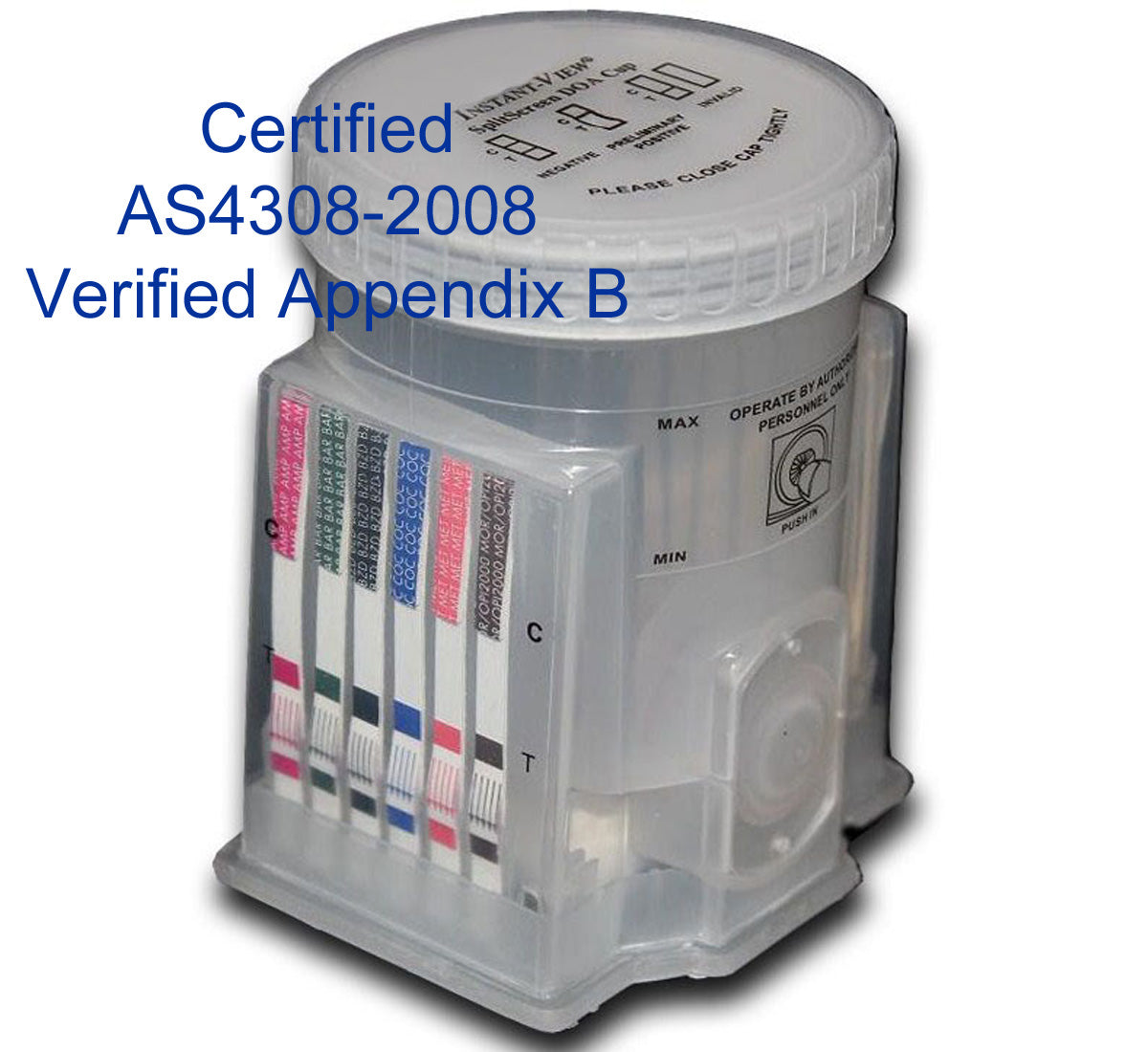 AS4308:2008 Certified Instant-View SplitScreen DOA Cup