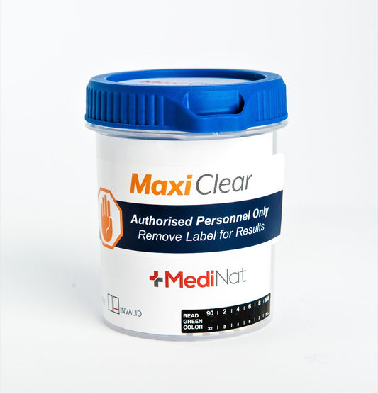 Maxi Clear 9 panel urine drug test cup for onsite drug testing