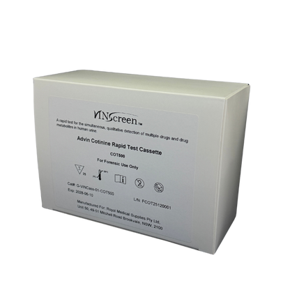 VNScreen Advin Cotinine Rapid Test Cassette box on a white background