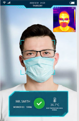 Soberlive FRX Breathalyser (Facial Recognition + Temperature Scanner)