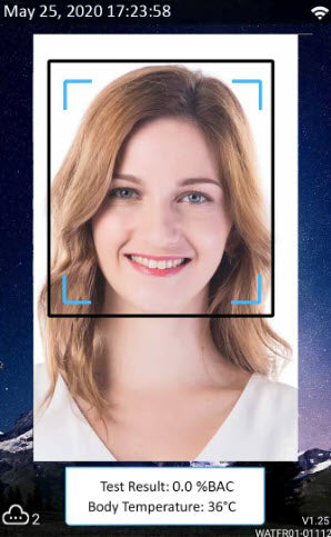 Soberlive FRX Breathalyser (Facial Recognition + Temperature Scanner)