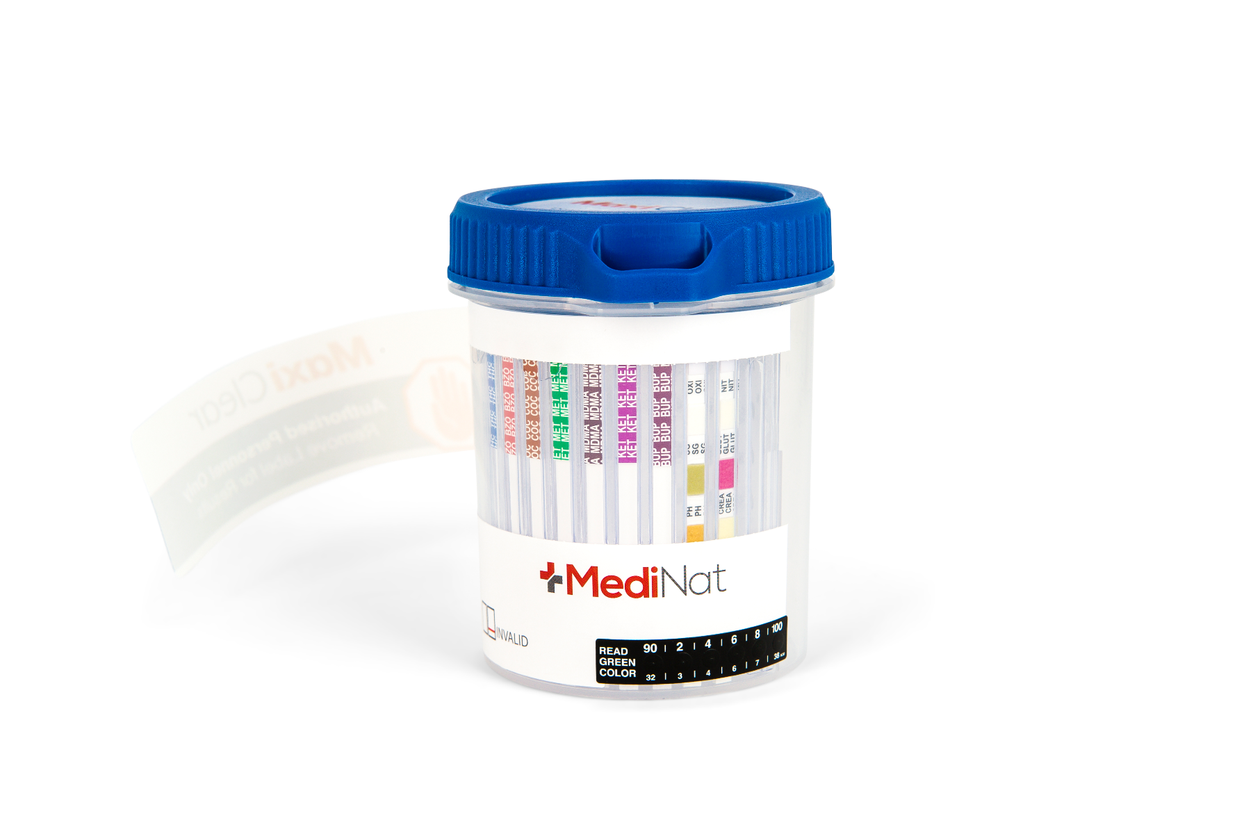 Detection of the 6 core drug groups in Onsite Urine drug test cup.