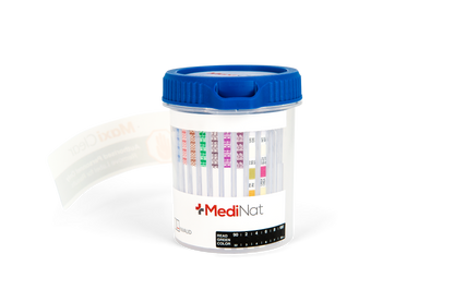 Detection of the 6 core drug groups in Onsite Urine drug test cup.