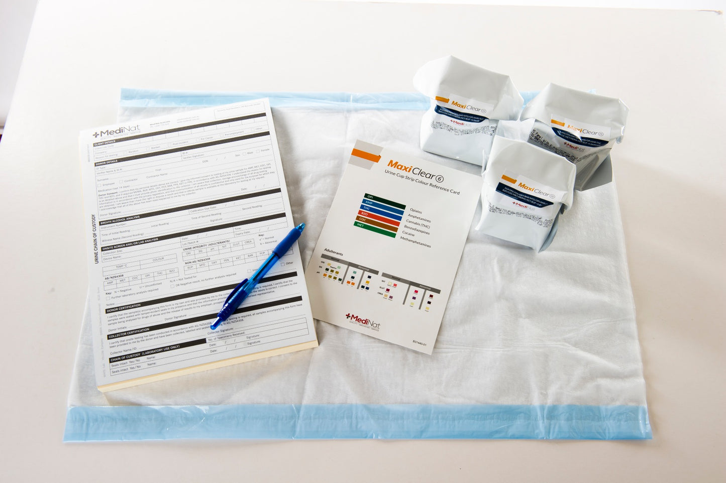 Urine Chain of Custody booklets for onsite drug testing programme.