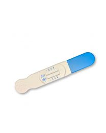 small blue and white oral drug testing kit
